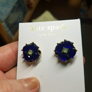 Kate Spade blue flower earrings
